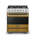 VIKING 30" Self-Cleaning Dual Fuel Range Viking 3 Series Gold - RVDR33025BGHLP