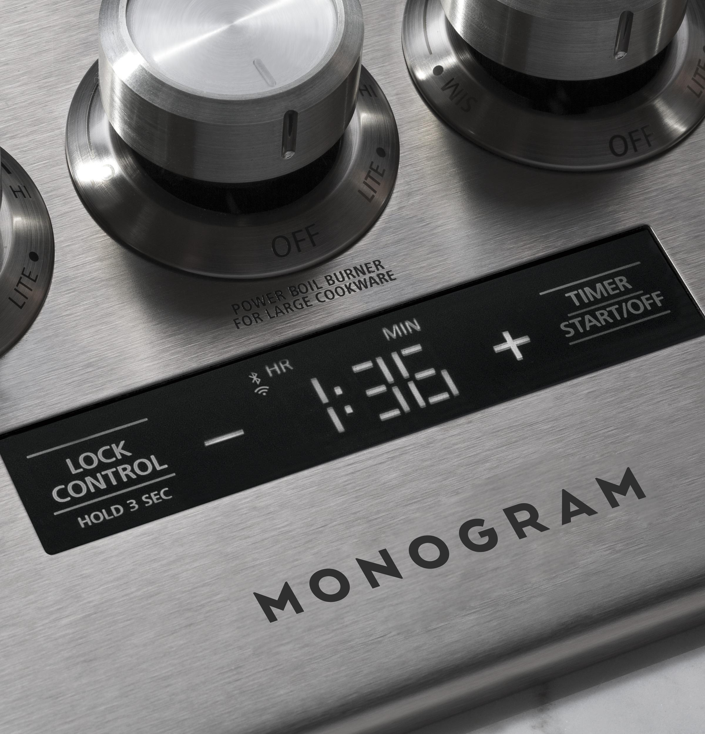 MONOGRAM Monogram 36" Deep-Recessed Gas Cooktop in Stainless Steel - ZGU36ESLSS