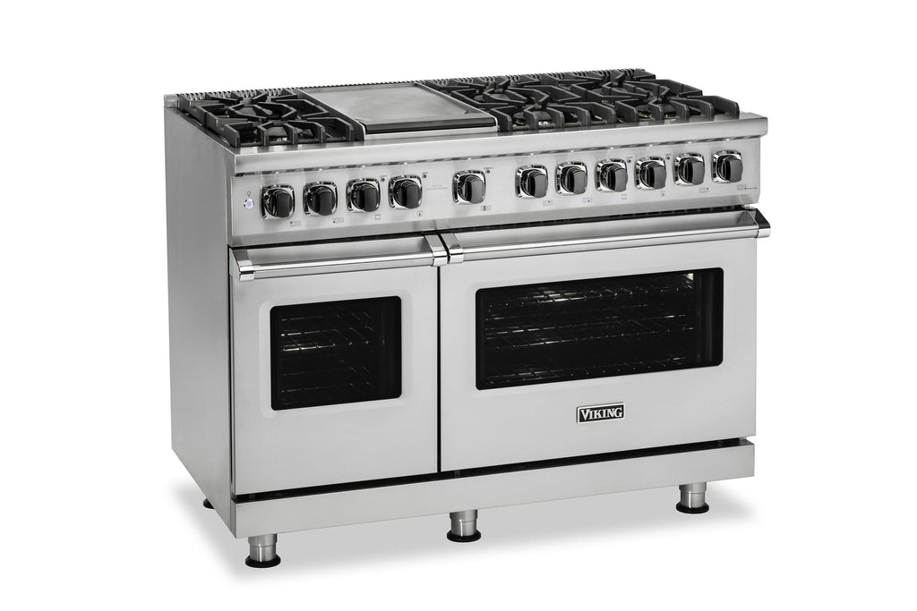 VIKING 48" Dual Fuel Range - VDR548 Viking 5 Series in Stainless Steel - VDR5488BSS