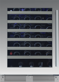 XO APPLIANCE XOU24WGSL 24" Wine Cooler, Single Zone in Stainless Steel Glass, Left Hinge in Stainless Steel - XOU24WGSL
