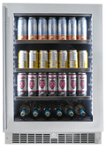 SILHOUETTE Silhouette Pro - 24" Built-in Beverage Center in Stainless Steel - SPRBC056D1SS