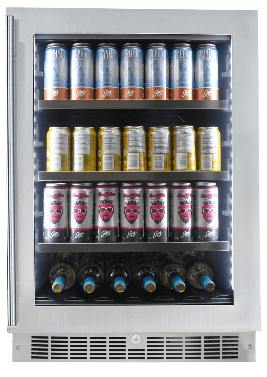 SILHOUETTE Silhouette Pro - 24" Built-in Beverage Center in Stainless Steel - SPRBC056D1SS