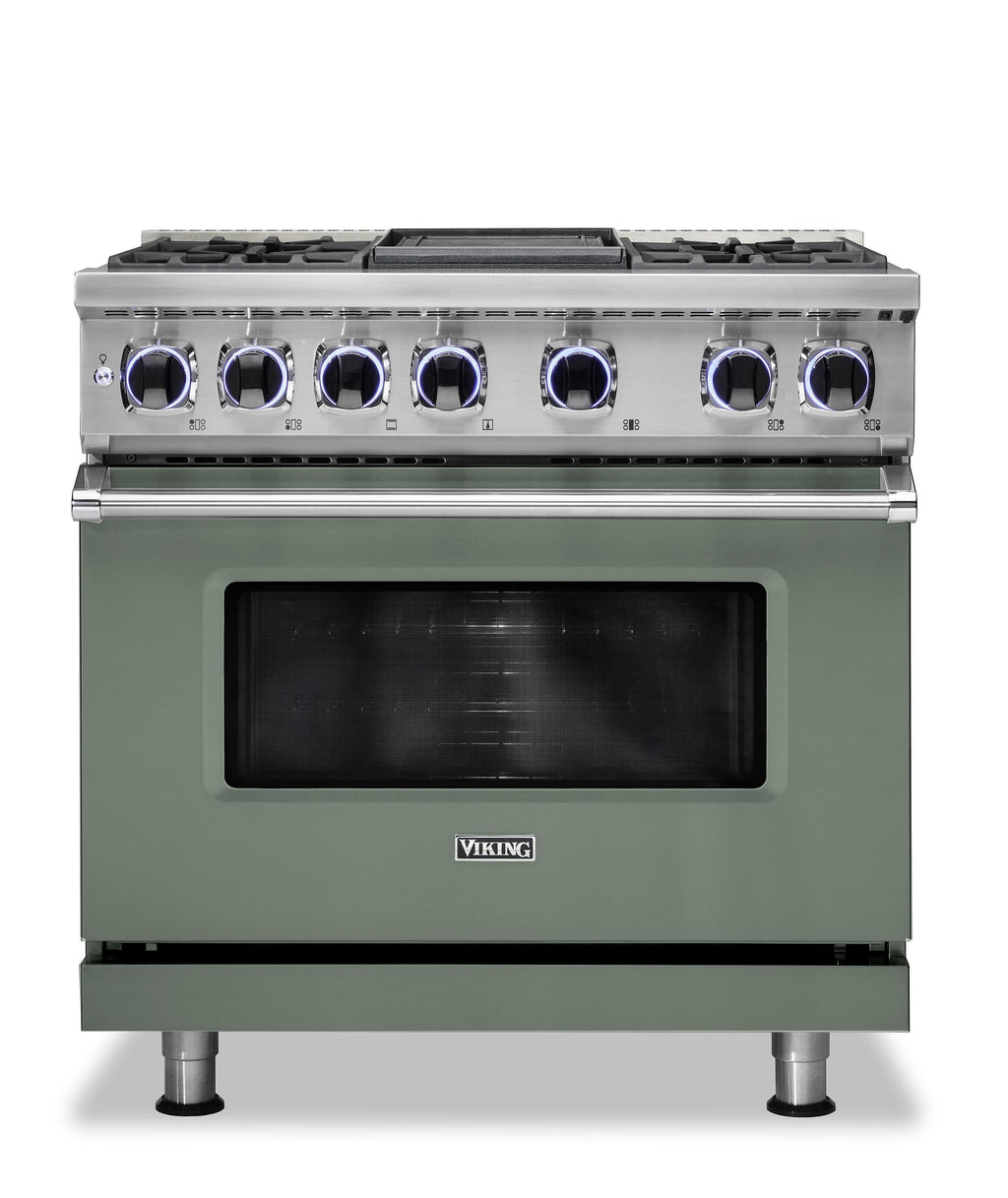 VIKING 36" Dual Fuel Range - VDR7362 Viking 7 Series Green - VDR73624GEU