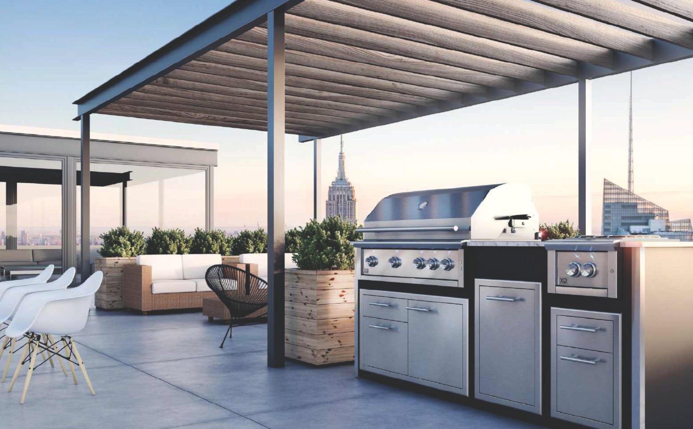 XO APPLIANCE XOGOK42V1BL Factory Assembled, Appliance Ready Designer Island Black On White - XOGOK42V1BL