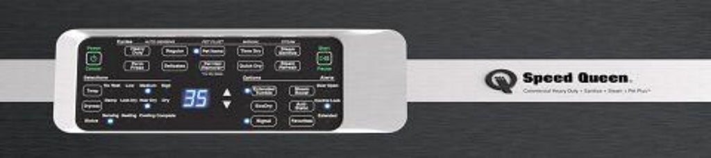 SPEED QUEEN DR7004BE DR7 Sanitizing Electric Dryer with Pet Plus Steam Over-dry Protection Technology ENERGY STAR CertifiedBlack - DR7004BE