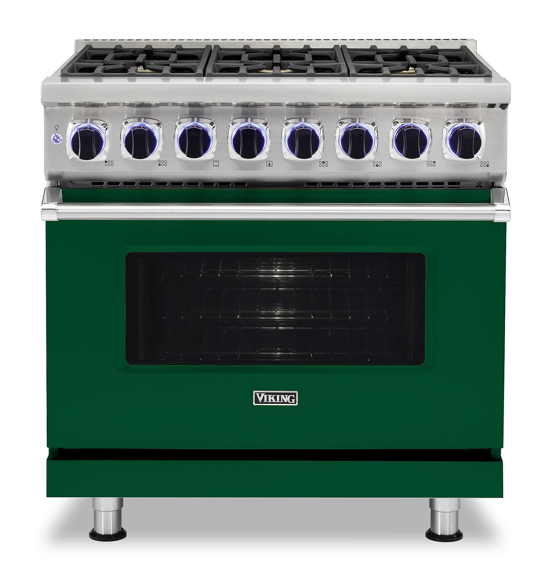 VIKING 36" Dual Fuel Range - VDR7362 Viking 7 Series Green - VDR73626BIVLP