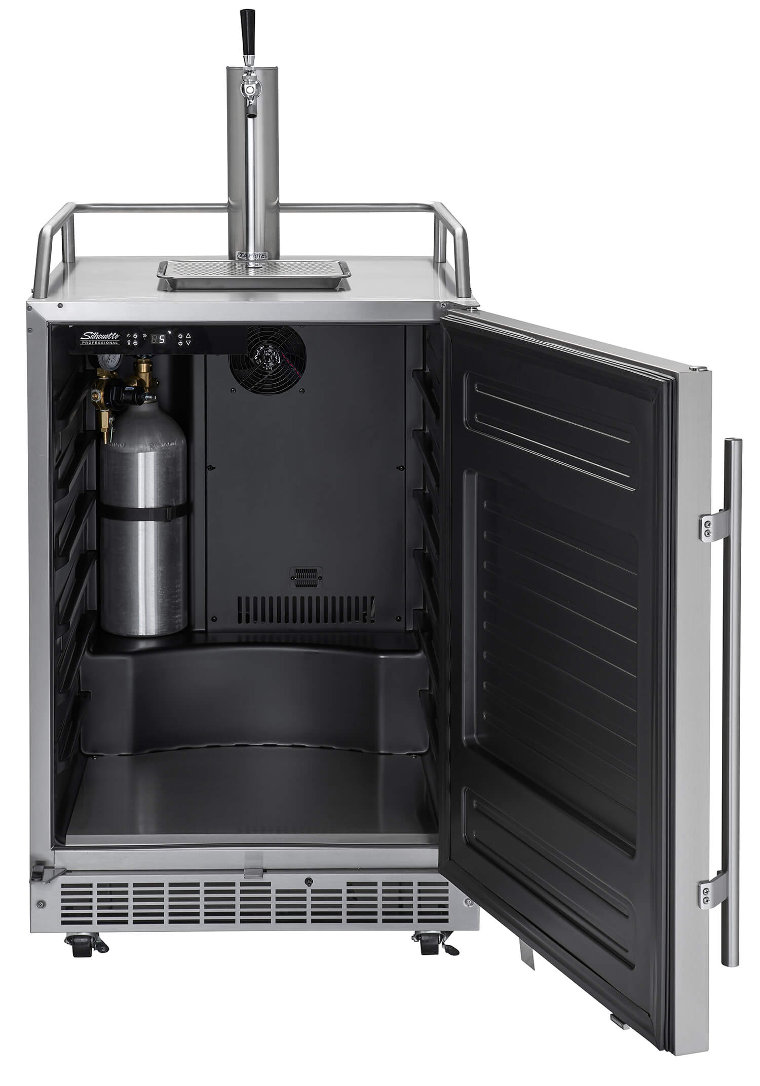 SILHOUETTE Silhouette Pro - 24" Outdoor Keg Cooler in Stainless Steel - DKC055D1SSPRO