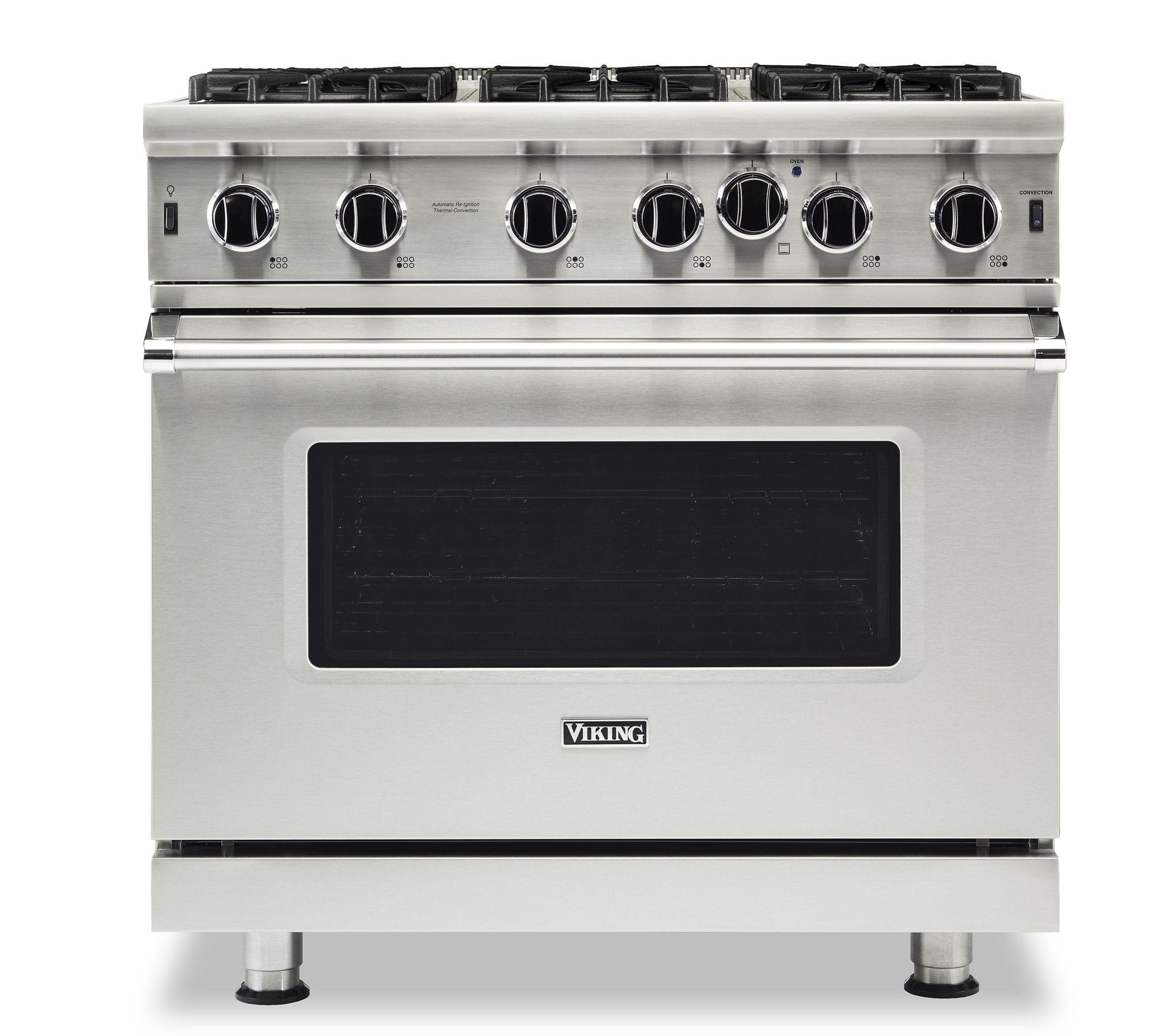 VIKING 36" Open Burner Gas Range Viking 5 Series Black - VGIC53626BCSLP