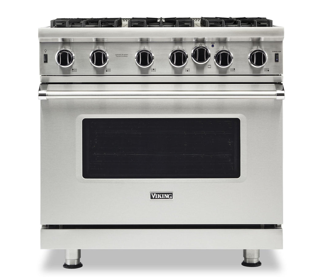 VIKING 36" Open Burner Gas Range Viking 5 Series Yellow - VGIC53626BDALP
