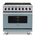 VIKING 36" Dual Fuel Range - VDR7362 Viking 7 Series Blue - VDR73626BNS