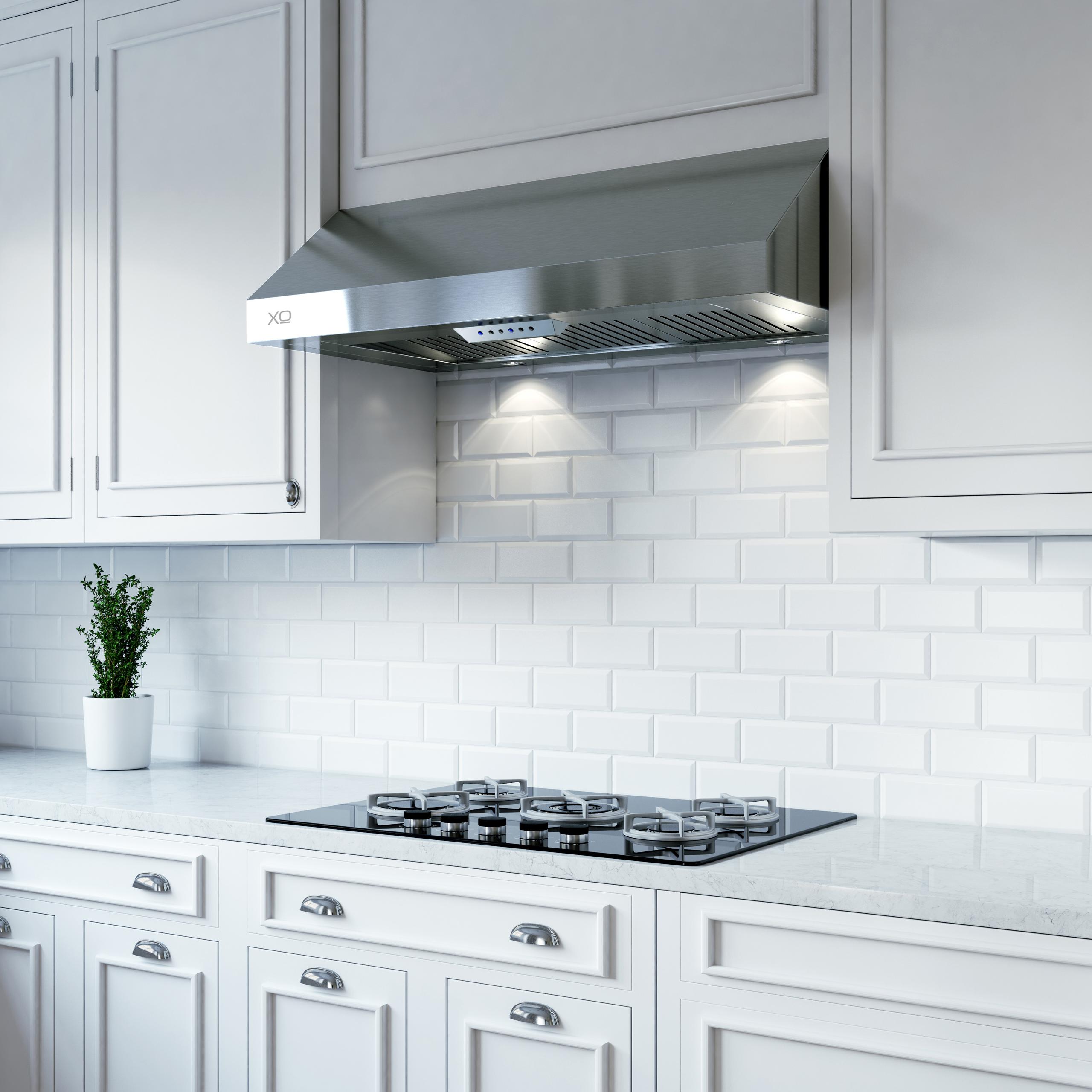 XO APPLIANCE XOT24SC 24" CCC 600/395 CFM Italian Made Pro Hood Range Hood in Stainless Steel