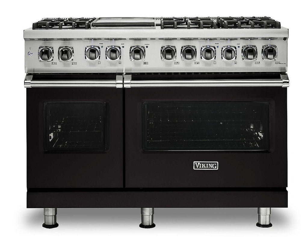 Klein Tools VIKING 48" Dual Fuel Range - Viking 5 Series Black - VDR5486GONLP
