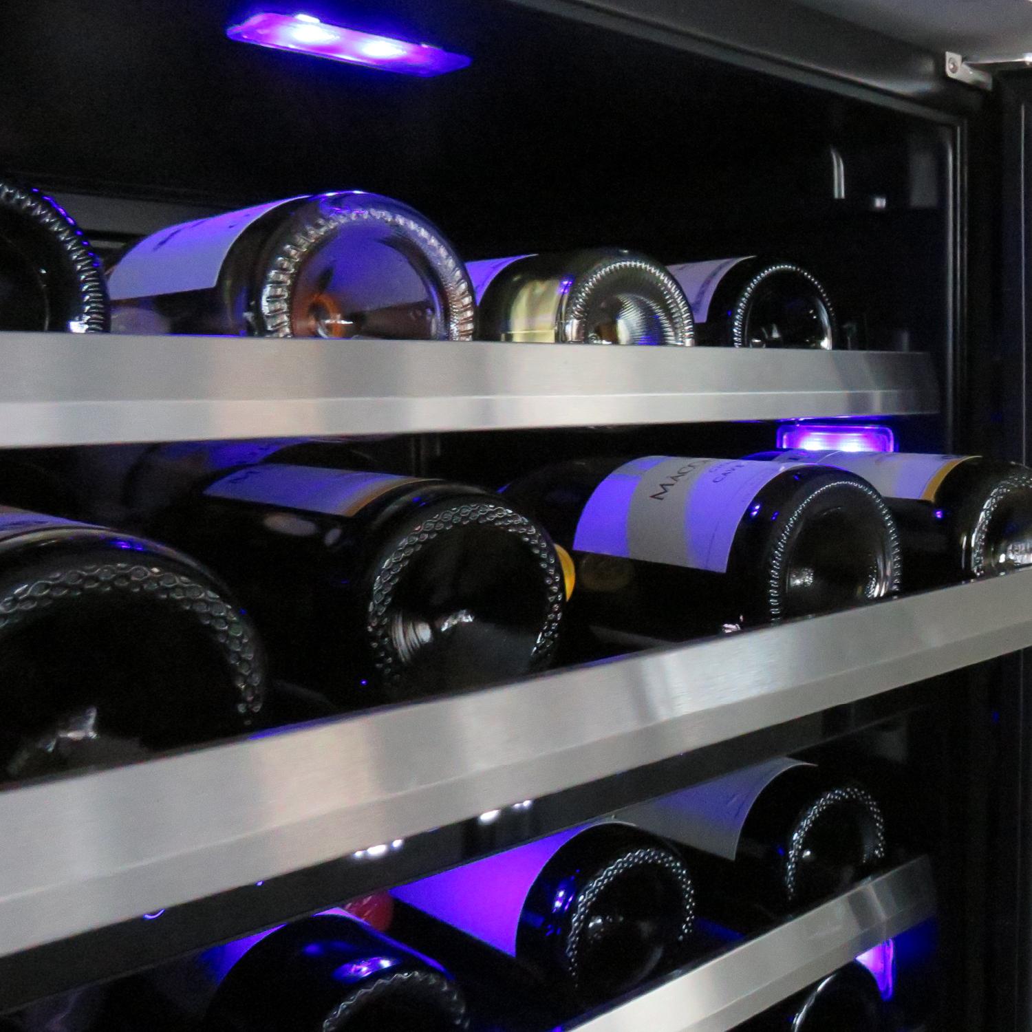 XO APPLIANCE XOU24WDZOFR Wine Cooler, Dual Zone 24" Solid Panel Ready Door, Right Hinge Custom Panel Ready - XOU24WDZOFR