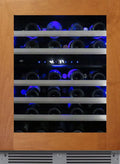 XO APPLIANCE XOU24WDZGOR 24" Wine Cooler, Dual Zone Panel Ready Glass, Right Hinge Custom Panel Ready - XOU24WDZGOR