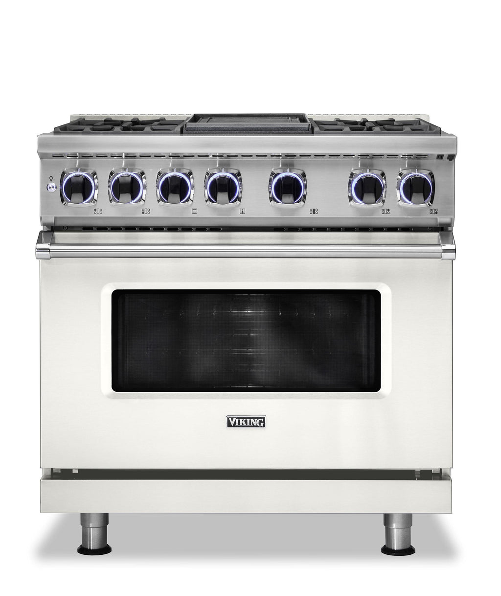 VIKING 36" Dual Fuel Range - VDR7362 Viking 7 Series White - VDR73624GPWLP