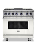 VIKING 36" Dual Fuel Range - VDR7362 Viking 7 Series White - VDR73624GPWLP
