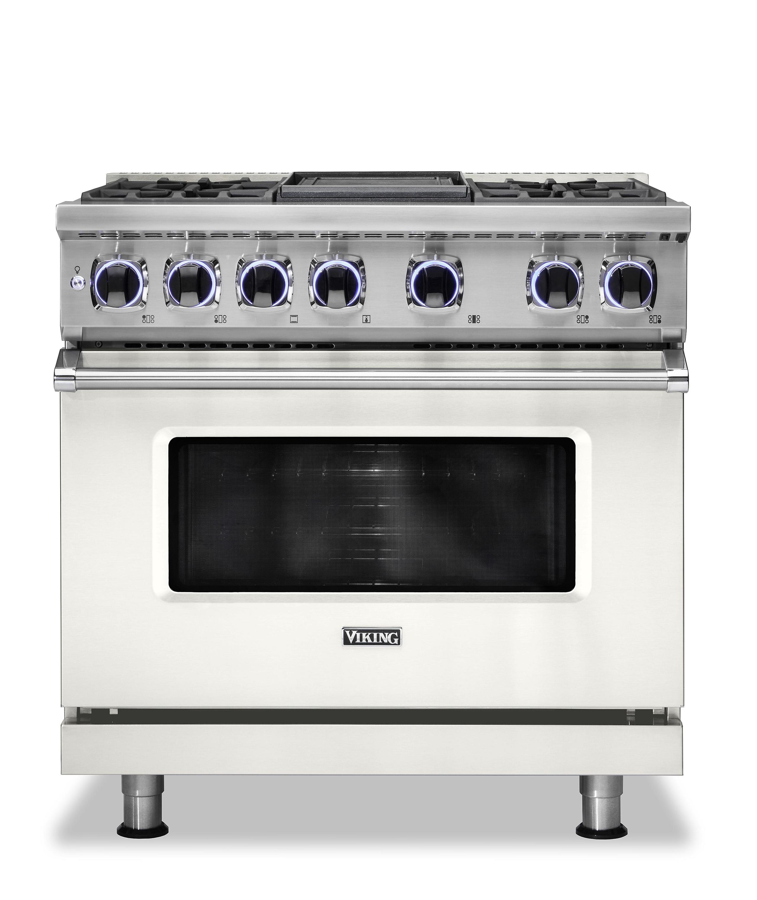 VIKING 36" Dual Fuel Range - VDR7362 Viking 7 Series White - VDR73624GPW