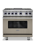 VIKING 36" Dual Fuel Range - VDR7362 Viking 7 Series Gray - VDR73624GNALP
