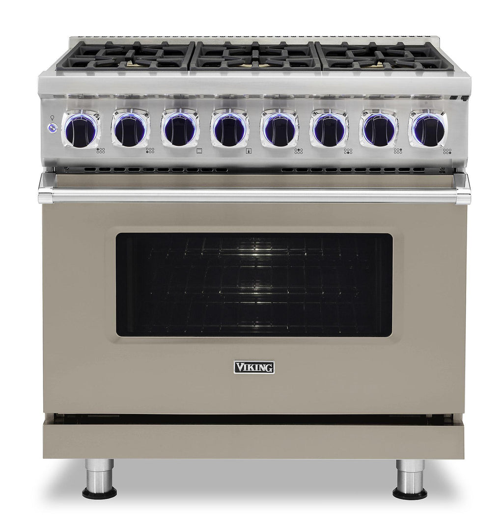 VIKING 36" Dual Fuel Range - VDR7362 Viking 7 Series Gray - VDR73626BNALP