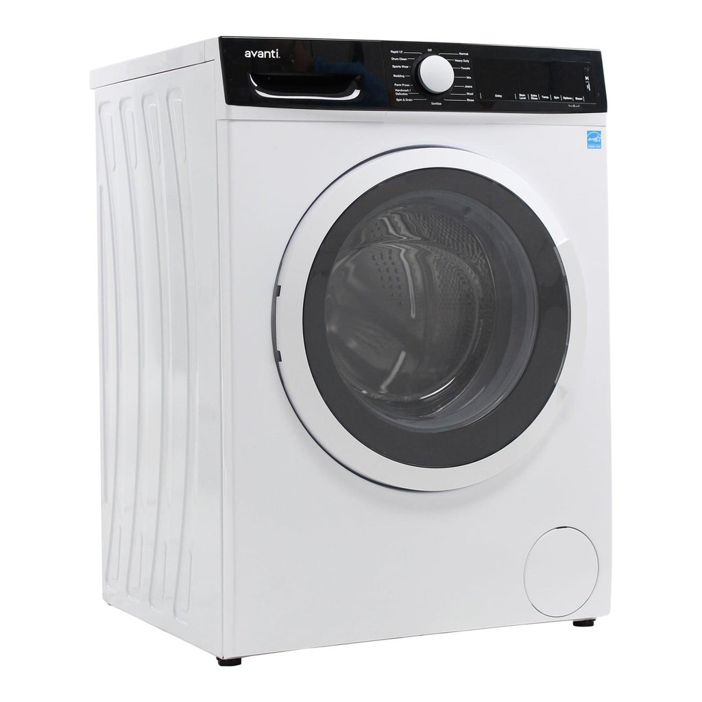 Avanti 24 Inch Front Load Washer with 2.2 cu. ft. Capacity, 15 Wash Cycles, 5 Water Temperature Settings, Energy Star Certified in White - FLW22V0W