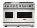 Klein Tools VIKING 48" Dual Fuel Range - Viking 5 Series White - VDR5486GPWLP