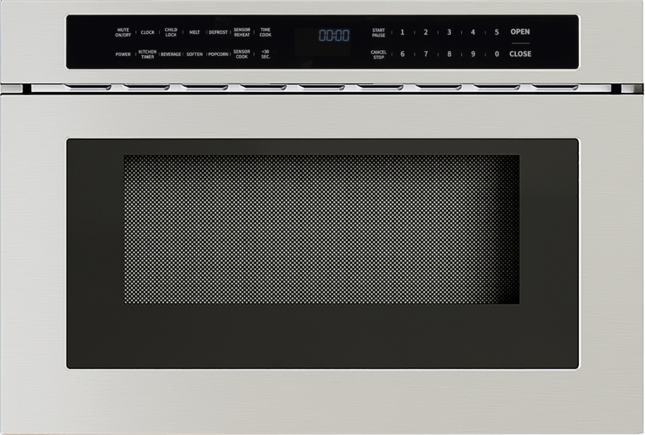 ZEPHYR Microwave Drawer, 24in, Built-In, SS, 1.2 cu. ft. in Stainless Steel - MWD2401AS
