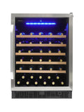 SILHOUETTE Silhouette 24" Built-in Wine Cellar in Stainless Steel - SWC057D1BSS