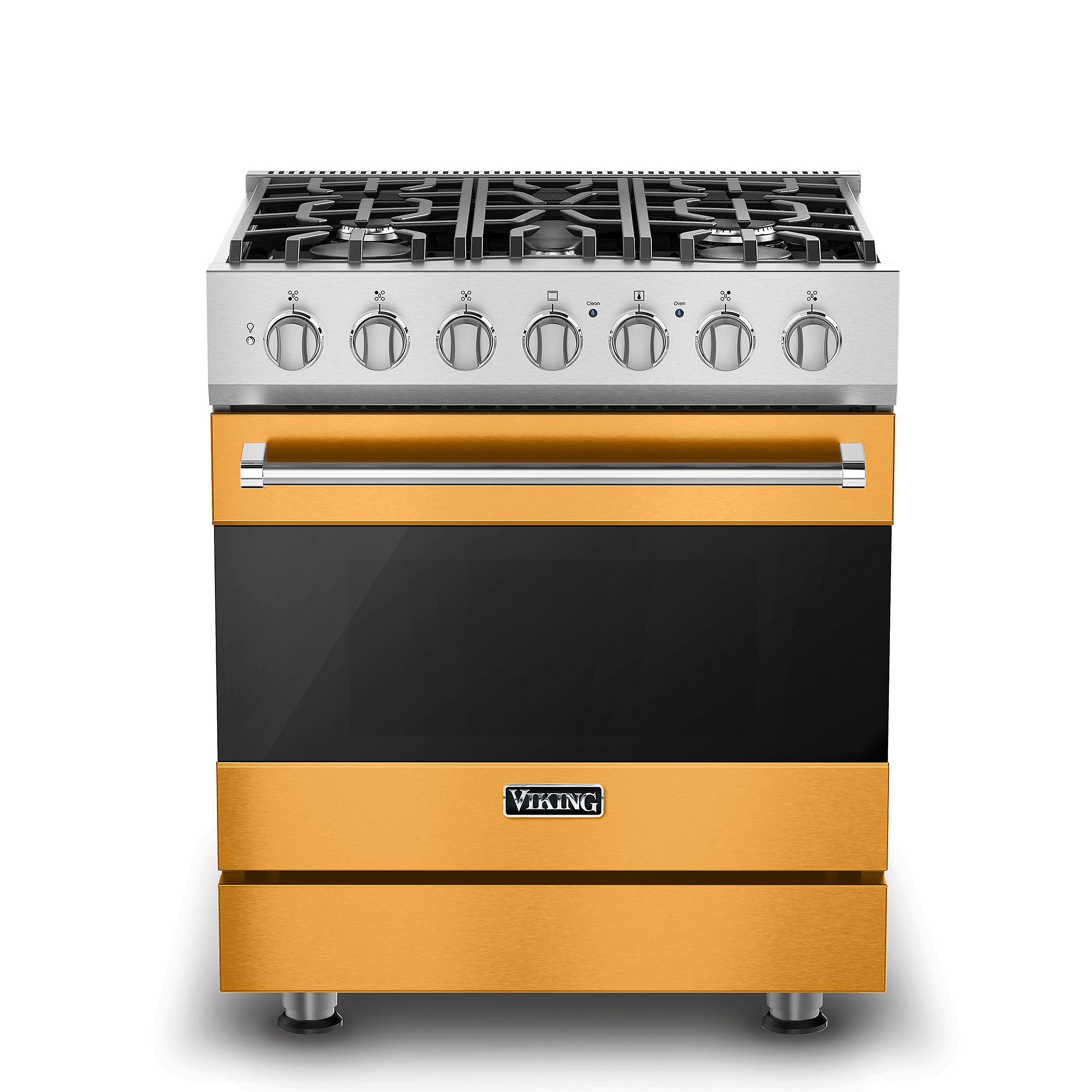VIKING 30" Self-Cleaning Dual Fuel Range Viking 3 Series Yellow - RVDR33025BDA