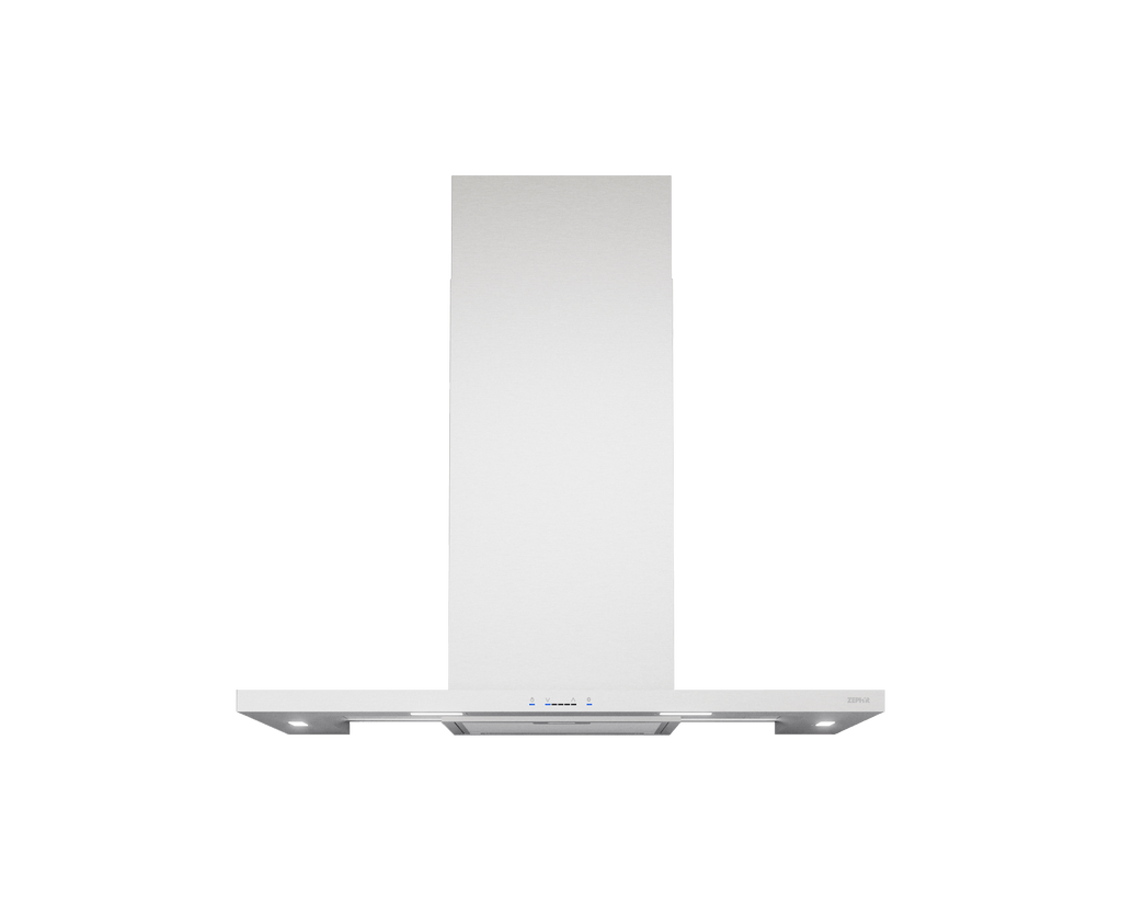 ZEPHYR Modena, Wall, 30in, SS+Glass, LED, ACT in Stainless Steel - ZMOE30BS
