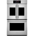 MONOGRAM Monogram 30" Statement French-Door Double Wall Oven in Stainless Steel - ZTDX1FPSNSS