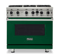 VIKING 36" Open Burner Gas Range Viking 5 Series Green - VGIC53626BIVLP