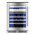 XO APPLIANCE XOU24WWGSL Wine and Weed 24" in Stainless Steel Glass, Left Hinge in Stainless Steel - XOU24WWGSL