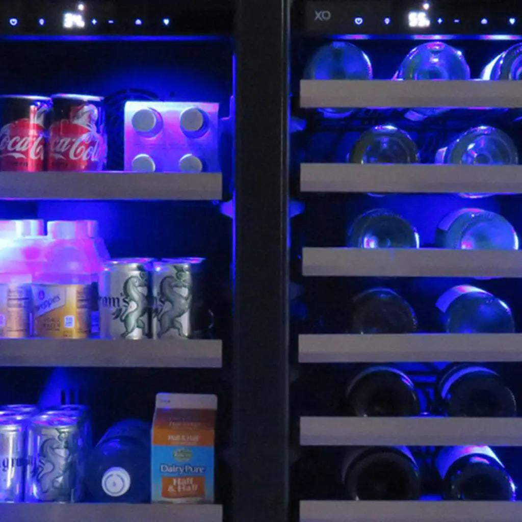 XO APPLIANCE XOU24BWDDGO 24" Beverage/Wine Double Door Panel Ready Glass Custom Panel Ready - XOU24BWDDGO