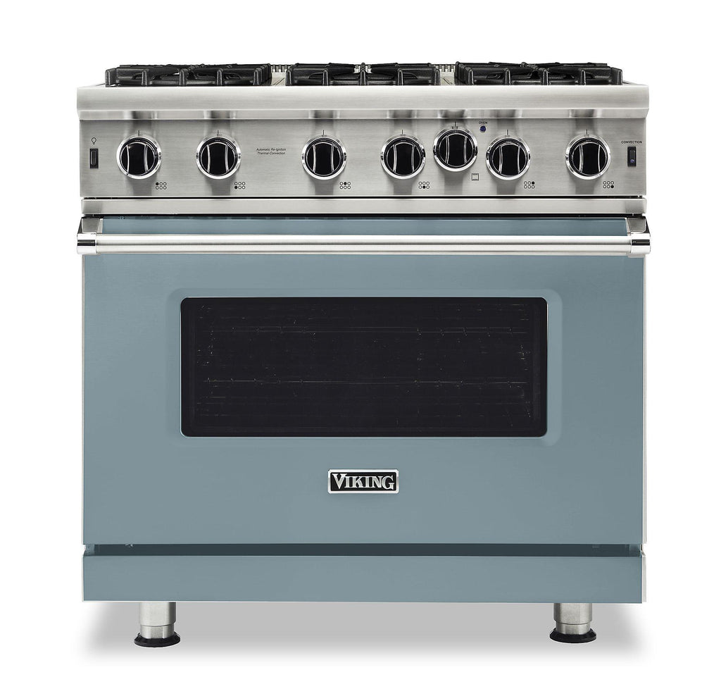 VIKING 36" Open Burner Gas Range Viking 5 Series Blue - VGIC53626BNS