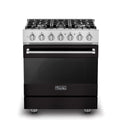 VIKING 30" Self-Cleaning Dual Fuel Range Viking 3 Series Black - RVDR33025BON