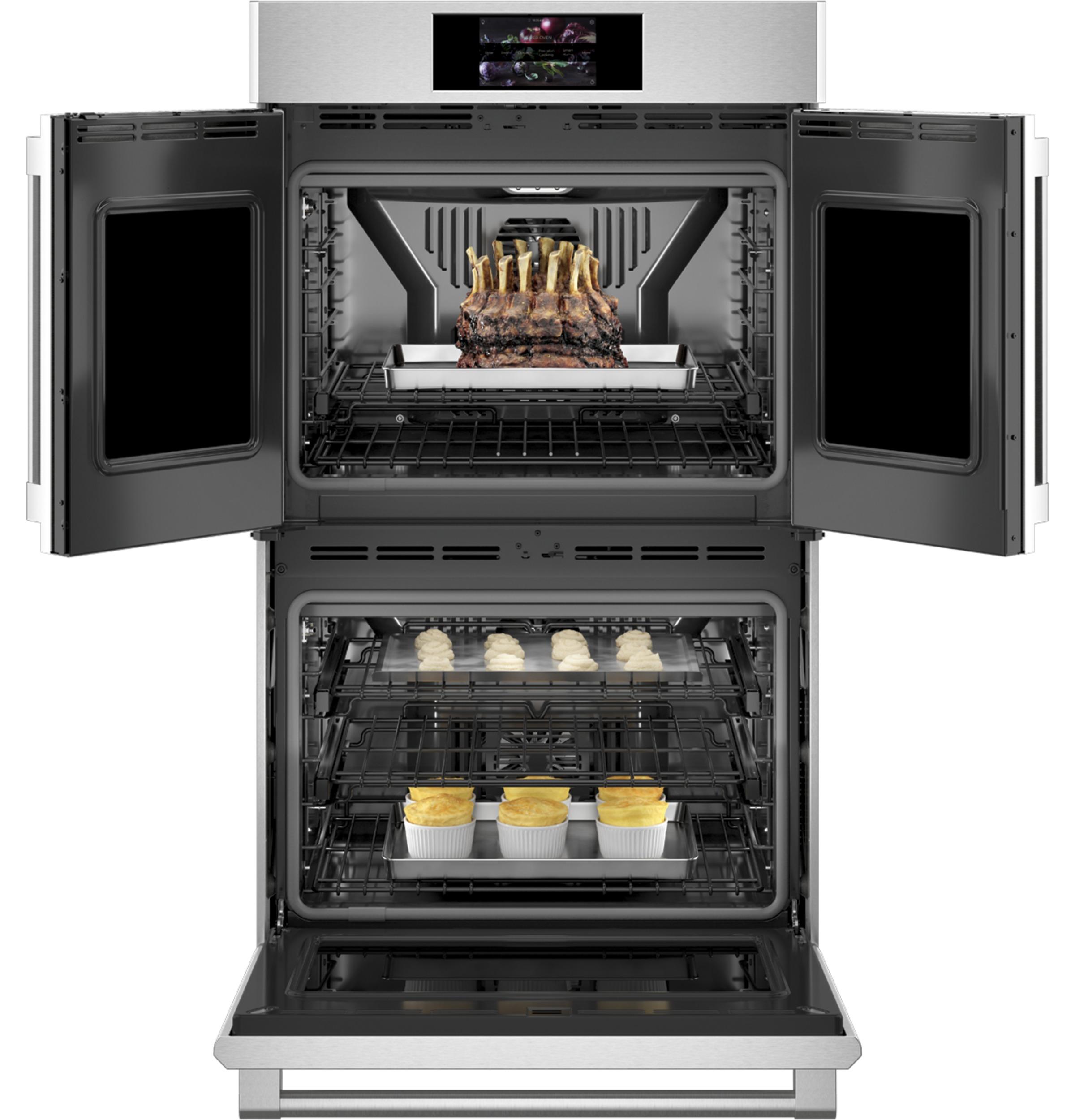 MONOGRAM Monogram 30" Statement French-Door Double Wall Oven in Stainless Steel - ZTDX1FPSNSS