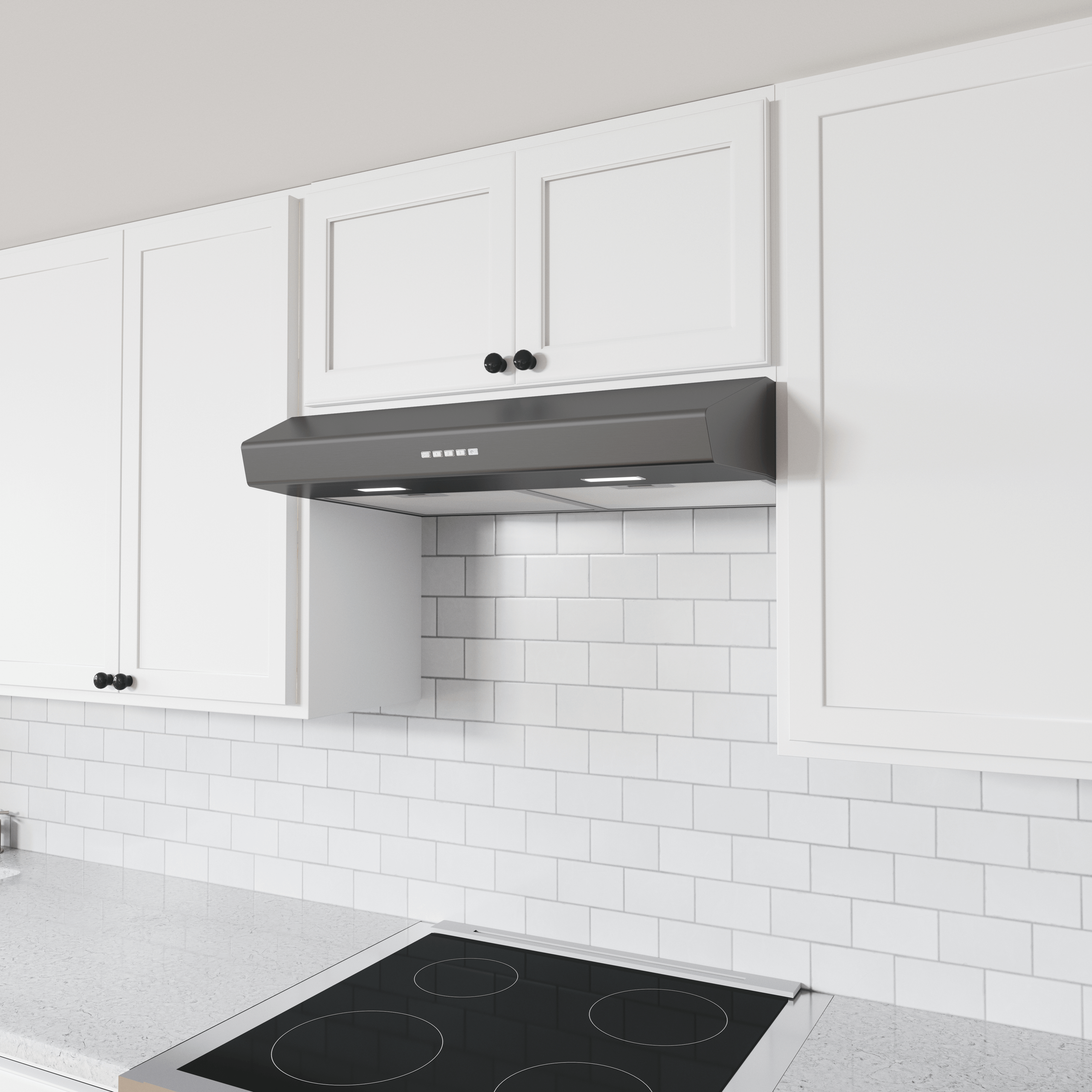 ZEPHYR Breeze II, Under Cabinet, 30", Black SS, LED Stainless - AK1200CBS