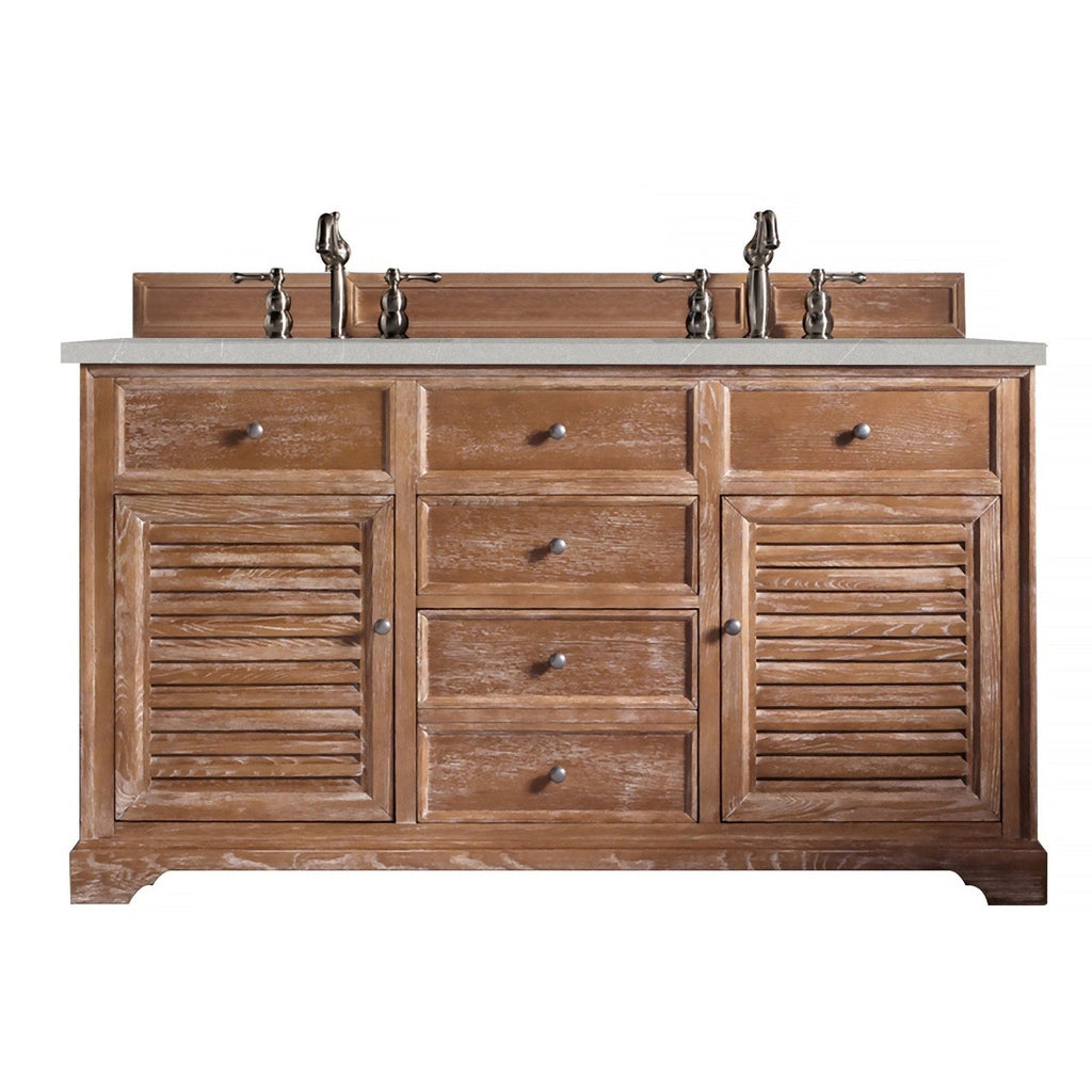 James Martin Vanities Savannah 60" Driftwood Double Vanity - 238-104-5611-3AF