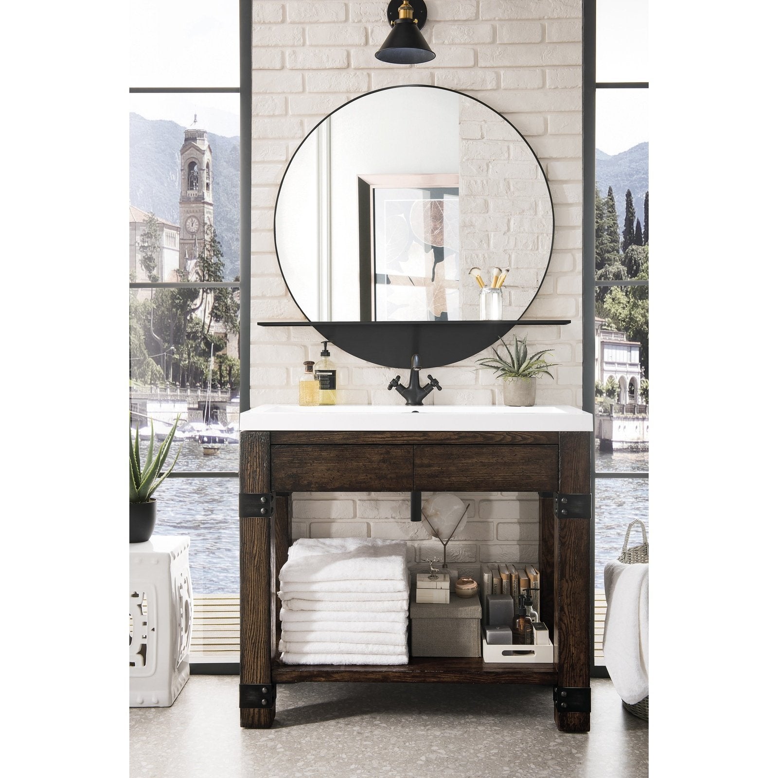 James Martin Vanities Brooklyn 39.5" Wooden Sink Console - C205V39.5RSAWG
