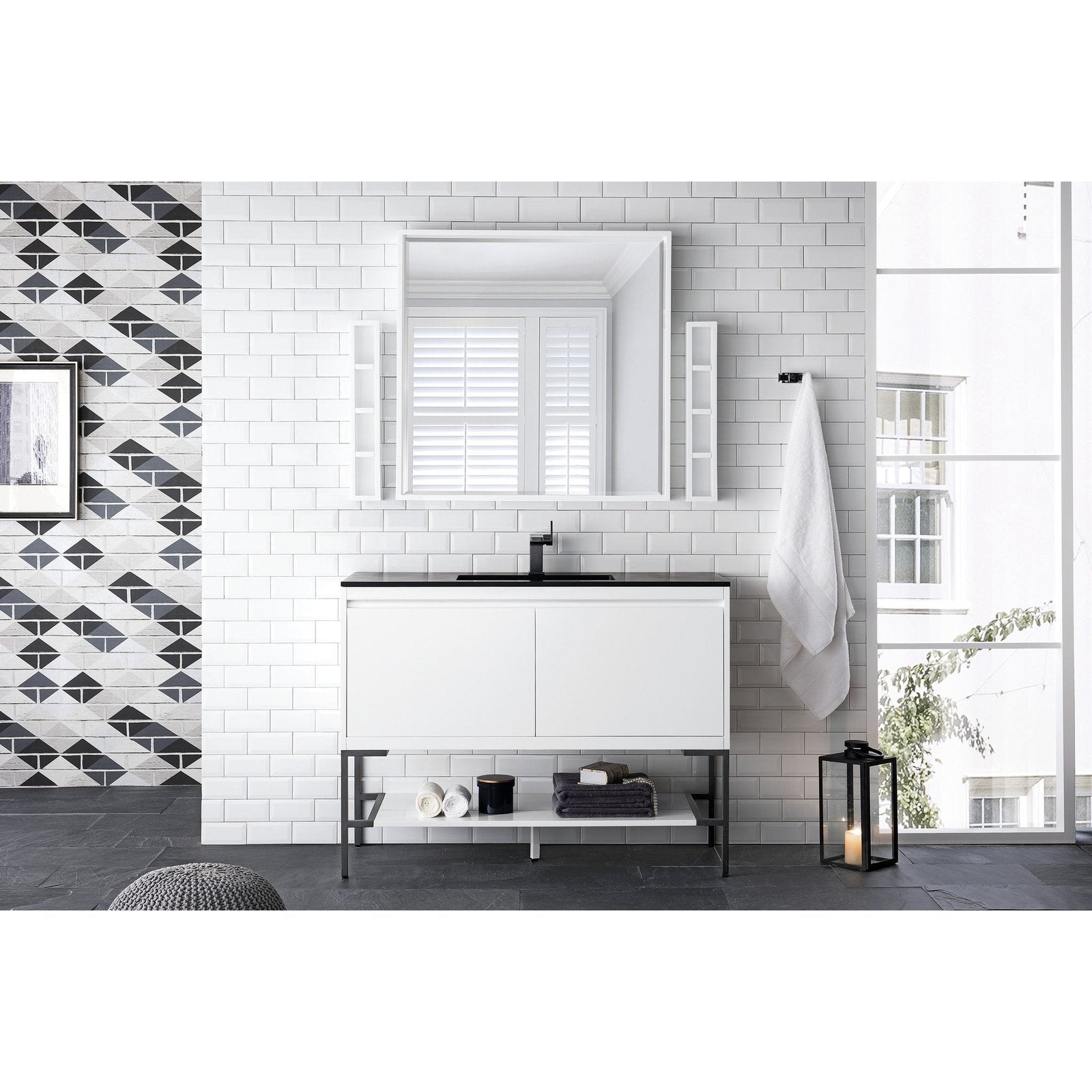 James Martin Vanities Milan 47.3" Single Vanity Cabinet - 801V47.3GWRGDCHB