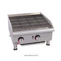 APW Wyott GCRB-36i 36" Countertop Gas Champion CharRock Broiler - 120,000 BTU - AWGCRB36I