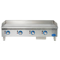 Globe 48" Countertop Gas Griddle with Thermostatic Controls - 120,000 BTU - GLGG48TG