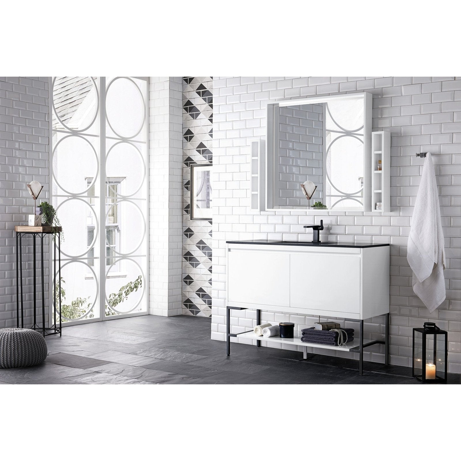 James Martin Vanities Milan 47.3" Single Vanity Cabinet - 801V47.3GWRGDCHB
