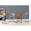 New Pacific Direct Indy PU Leather Counter Stool, (Set of 2)  - 1060004-216