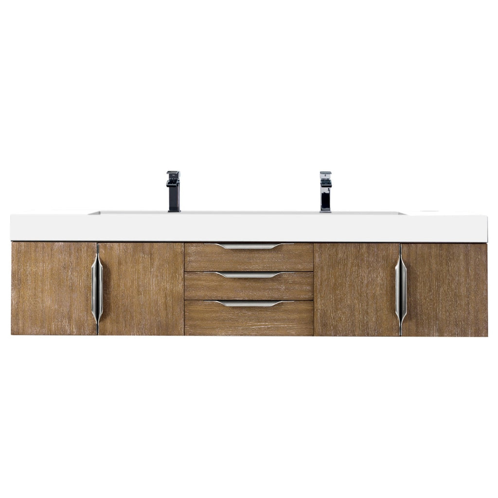 James Martin Vanities Mercer Island 72" Double Vanity - 389-V72D-AGR-G-DGG