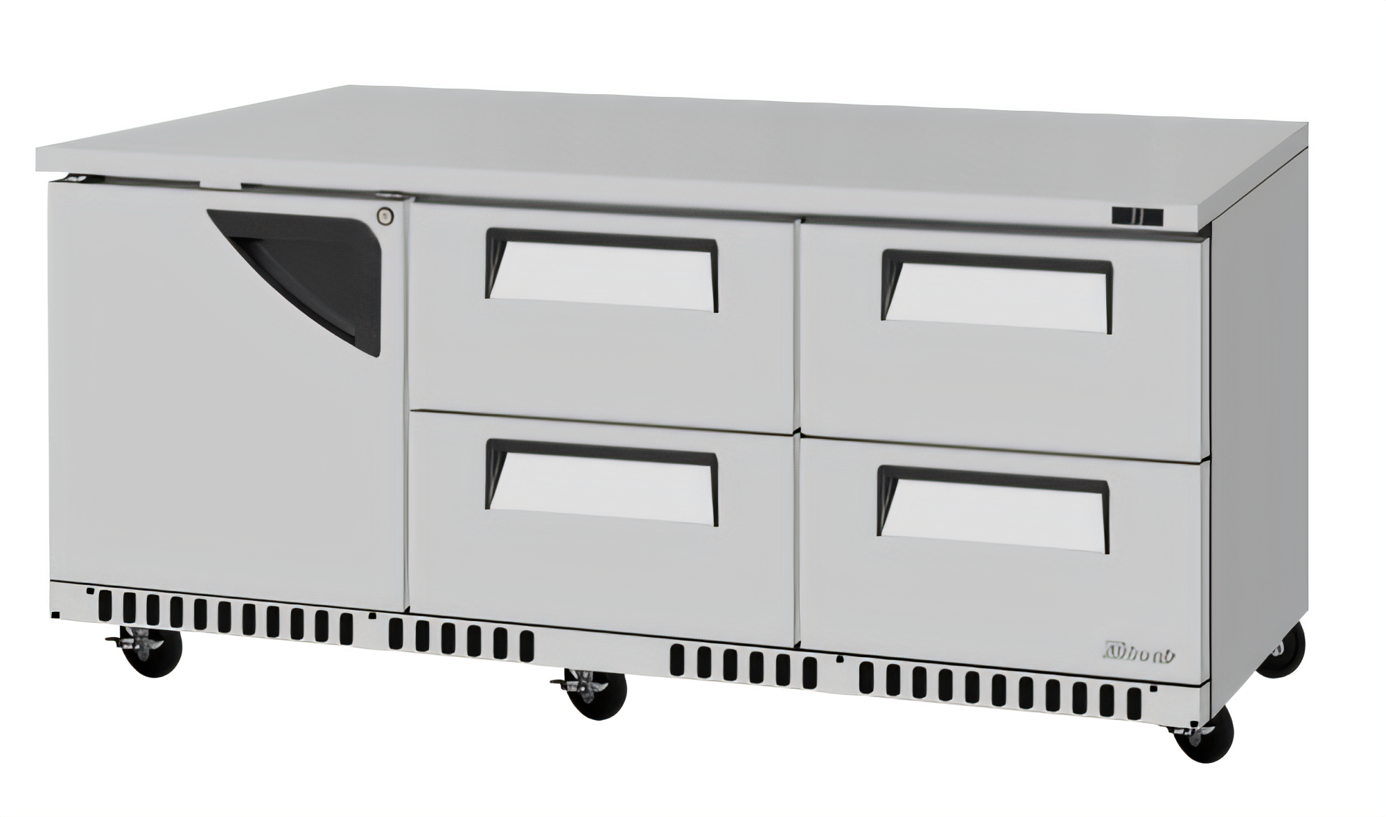 Turbo Air TUR-72SD-D4R(L)-FB-N Super Deluxe Reach-in Refrigerators - TUR-72SD-D4R(L)-FB-N
