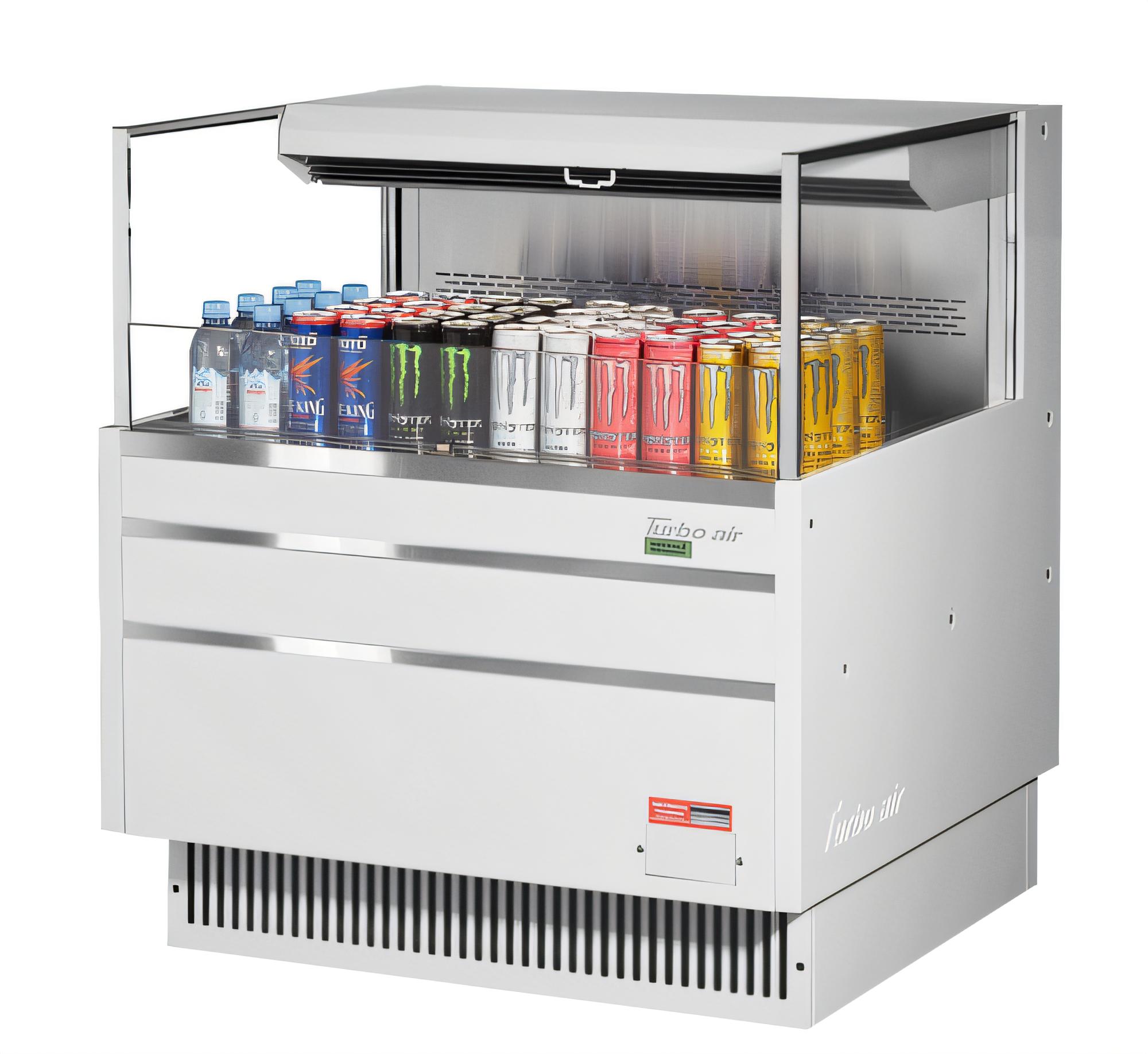 Turbo Air TOM-36L-UF-W(B)-1S-N Open-Air Coolers - TOM-36L-UF-W(B)-1S-N