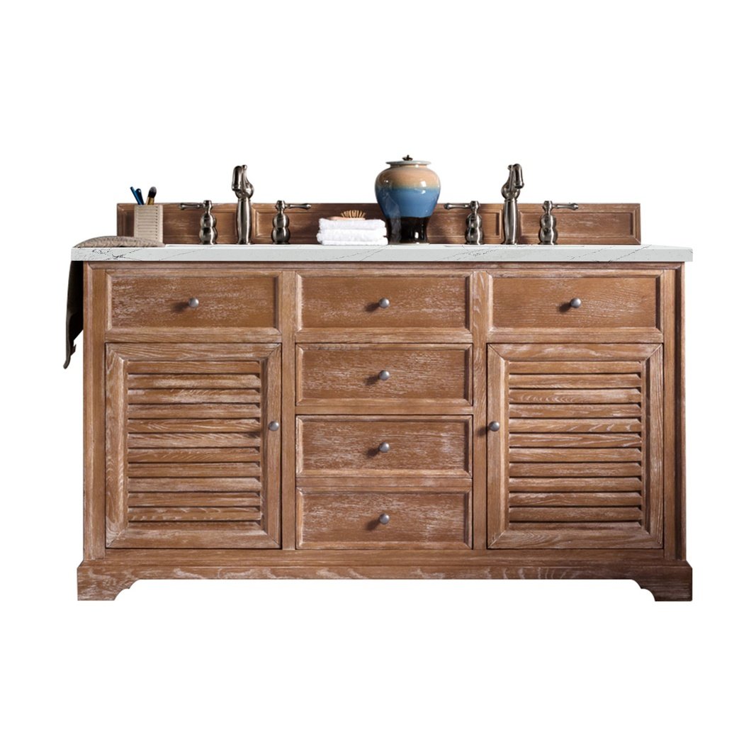 James Martin Vanities Savannah 60" Driftwood Double Vanity - 238-104-5611-3AF