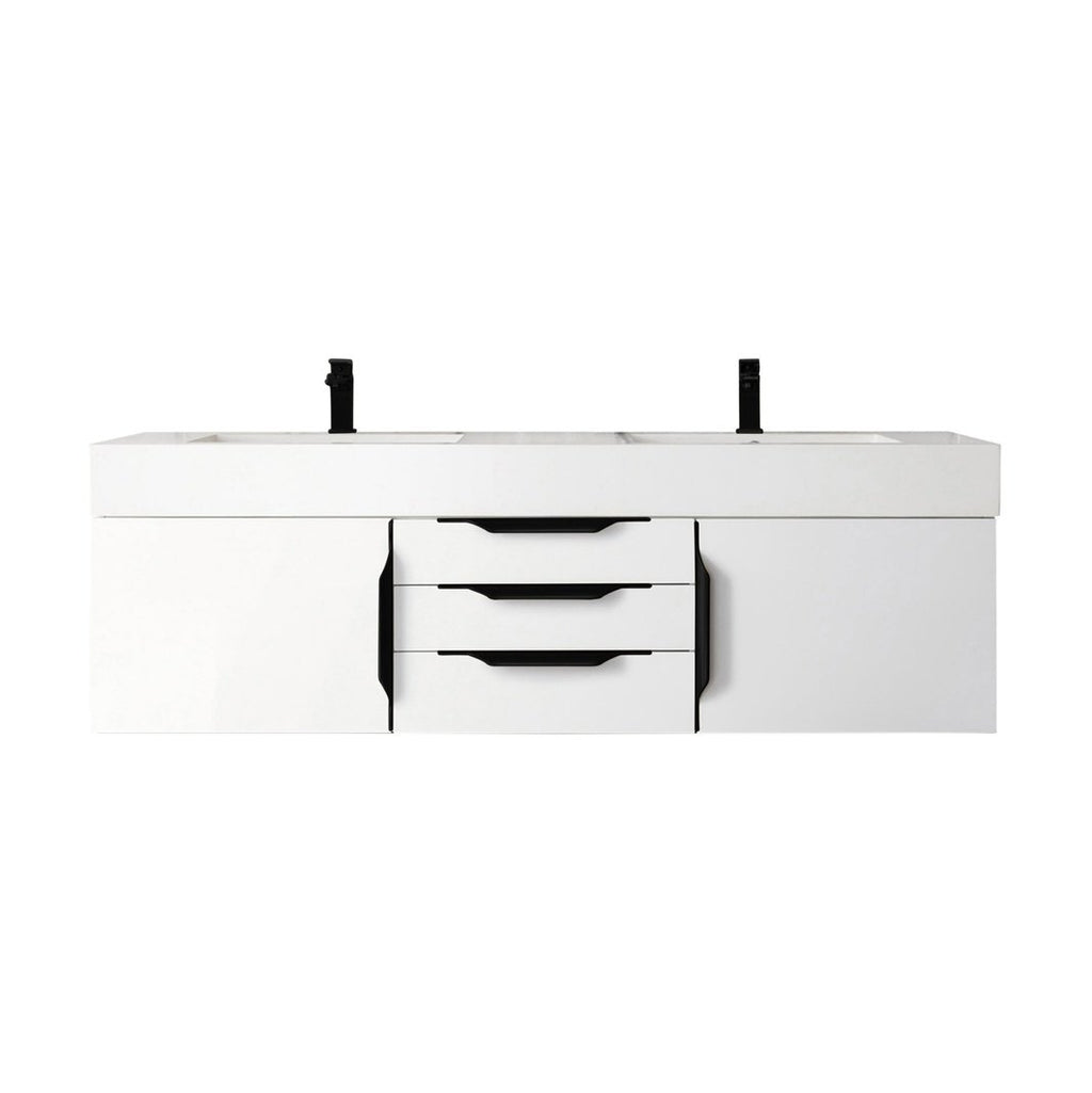 James Martin Vanities Mercer Island 59" Double Vanity - 389-V59D-AGR-G-DGG