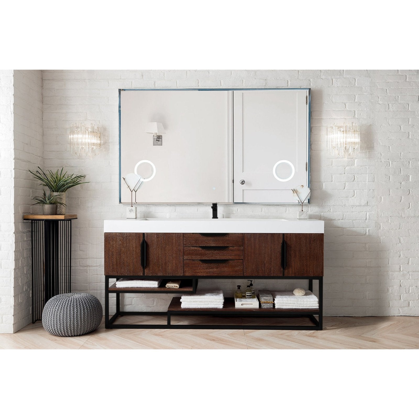 James Martin Vanities Columbia 72" Single Vanity - 388-V72S-AGR-MB-DGG